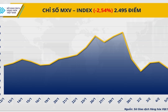 Thị trường hàng hóa rung lắc, giá cà phê và khí tự nhiên cùng lao dốc