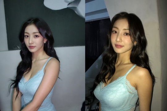 Ảnh hậu trường quảng cáo nội y của nữ idol gây chú ý