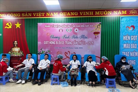 Bổ sung nguồn máu dự trữ phục vụ cấp cứu dịp Tết Nguyên đán 2026