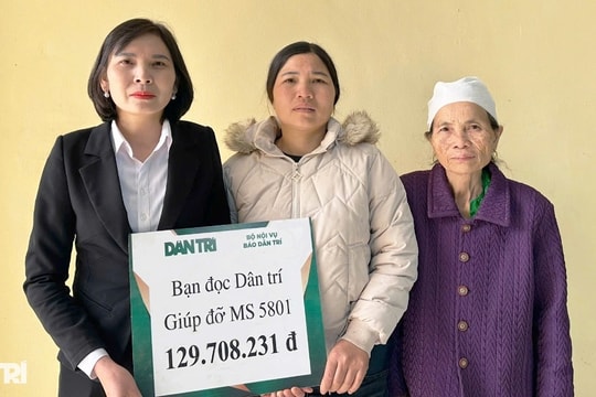 Mẹ đơn thân nuôi con khuyết tật được bạn đọc ủng hộ gần 130 triệu đồng