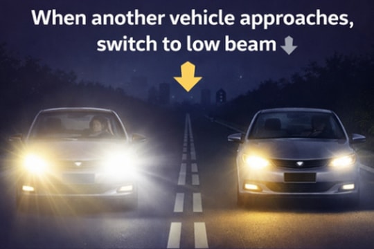 Tài xế sợ ra đường vì đèn pha chói mắt