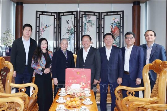 Trưởng Ban Tuyên giáo và Dân vận Trung ương thăm, chúc Tết gia đình các nhân sĩ tiêu biểu