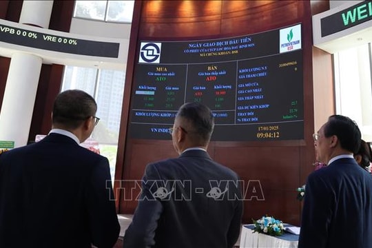 Tăng 10 điểm, VN-Index khép lại năm Ất Tỵ trên mốc 1.820 điểm