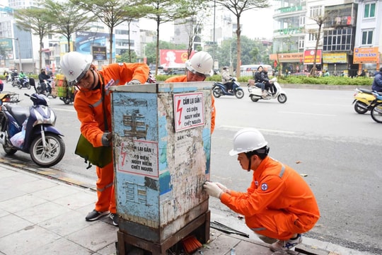 EVNHANOI chỉnh trang lưới điện, chung tay kiến tạo diện mạo đô thị Thủ đô