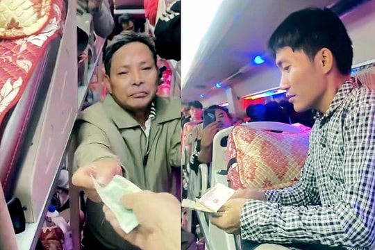 Cả xe góp tiền tặng hành khách mất ví trên đường về quê