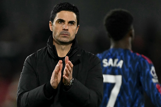 Arteta phủ nhận Arsenal chịu áp lực từ Man City