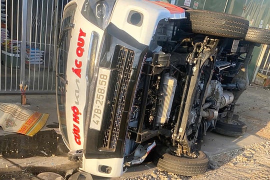 Tông xe liên hoàn 4 xe ở Lâm Đồng