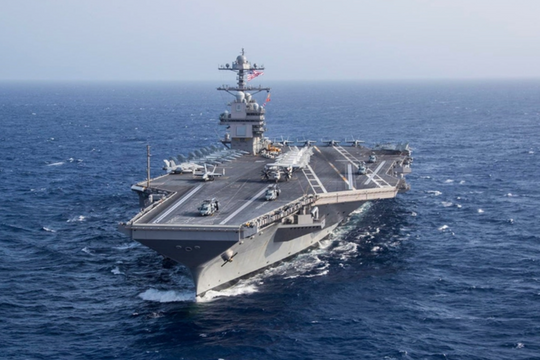 Tàu sân bay lớn nhất thế giới của Mỹ đang trên đường tới Trung Đông
