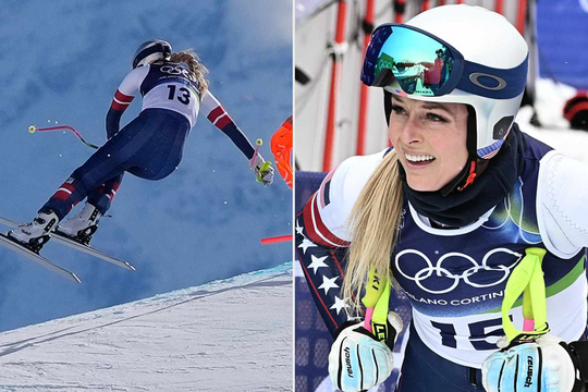 'Nữ hoàng trượt tuyết' nguy cơ phải cắt cụt chân sau tai nạn ở Olympic