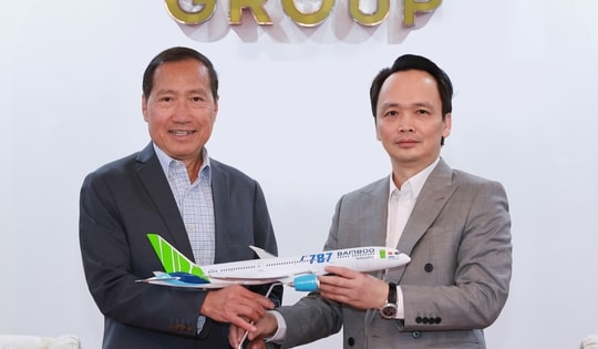 Ông Trịnh Văn Quyết làm việc với Boeing về việc Bamboo Airways thuê máy bay 737 MAX