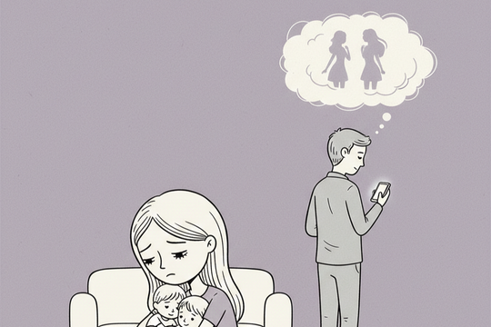 Chồng kết bạn với hai cô gái gọi