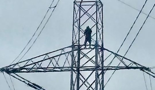 Người đàn ông thất tình trèo lên cột điện khiến 20.000 hộ dân gánh hậu quả