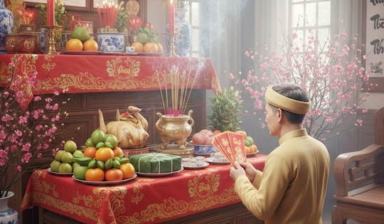 Văn khấn mùng 1 Tết Nguyên đán Bính Ngọ 2026 đầy đủ, chi tiết