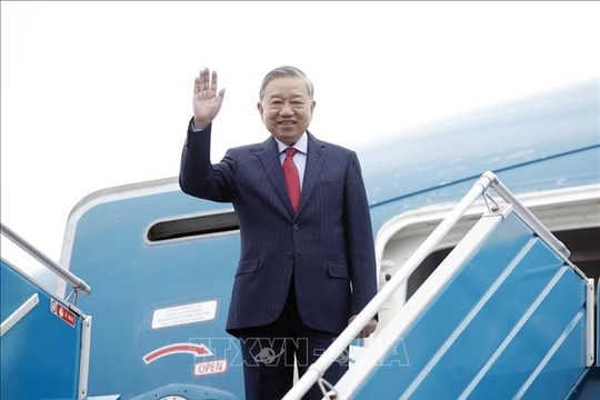 Tổng Bí thư Tô Lâm lên đường tham dự cuộc họp khai mạc Hội đồng Hòa bình về Gaza