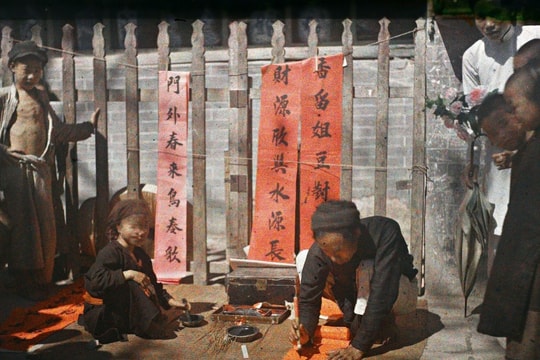 Tết Hà Nội một thế kỷ trước qua ảnh màu