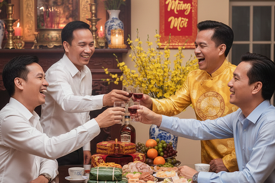 Chúc Tết 'sức khỏe dồi dào' nhưng ép nhau cạn chén rượu, bia