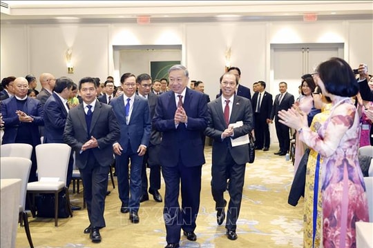 Tổng Bí thư Tô Lâm gặp gỡ bà con cộng đồng và các cơ quan đại diện Việt Nam tại Hoa Kỳ