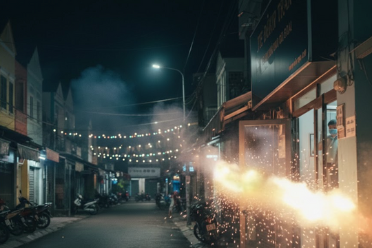 Giao thừa hoảng loạn vì pháo hoa hàng xóm bay loạn xạ sang nhà tôi