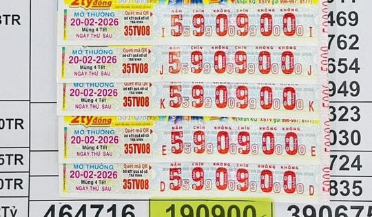 Sáng mùng 5 Tết, bất ngờ với 3 giải độc đắc của xổ số miền Nam