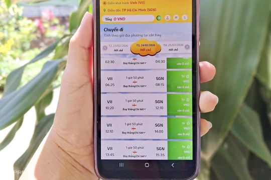 'Cháy' vé máy bay đến TP HCM sau Tết