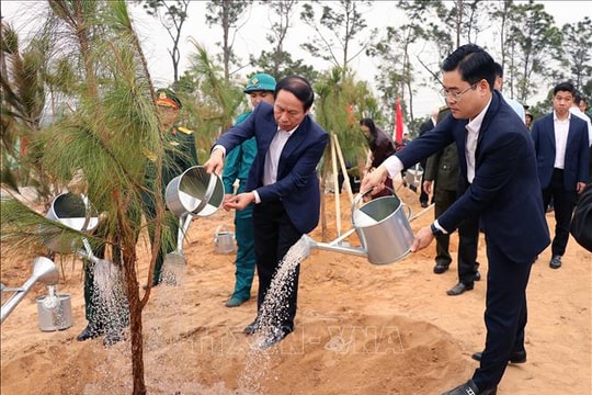 Hải Phòng, Quảng Ninh trồng cây mùa Xuân, nhớ ơn Bác Hồ