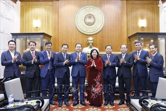 Chủ tịch Quốc hội thăm, chúc Tết Ủy ban Trung ương Mặt trận Tổ quốc Việt Nam