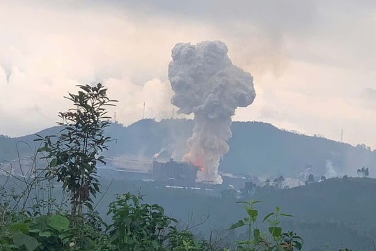 Nổ lớn ở khu công nghiệp Tằng Loỏng