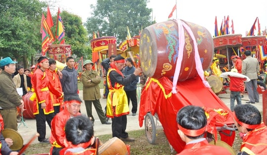 Thanh âm linh thiêng của trống tế ngày Xuân