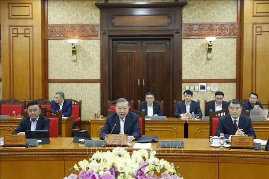 Tổng Bí thư Tô Lâm chủ trì phiên họp của Ban Bí thư về công tác tổ chức Tết Bính Ngọ 2026