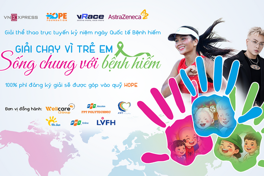 Phát động giải chạy trực tuyến tiếp sức trẻ sống chung với bệnh hiếm