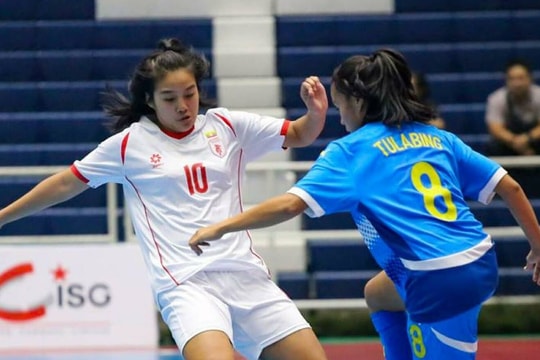 Việt Nam thắng Philippines ở giải futsal nữ Đông Nam Á