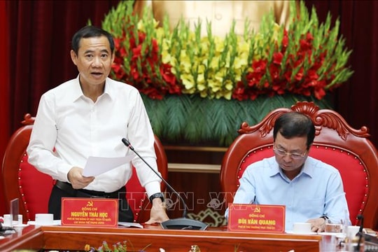 Công bố quyết định kiểm tra, giám sát đối với Ban Thường vụ Tỉnh ủy Phú Thọ