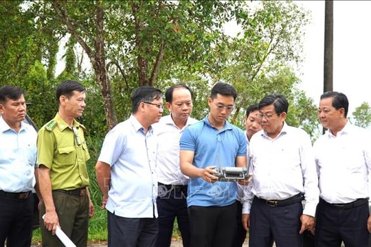 Kiểm tra phòng chống cháy rừng tại Vườn quốc gia U Minh Thượng