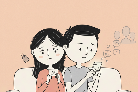 13 năm chồng không chia sẻ về tôi trên mạng xã hội