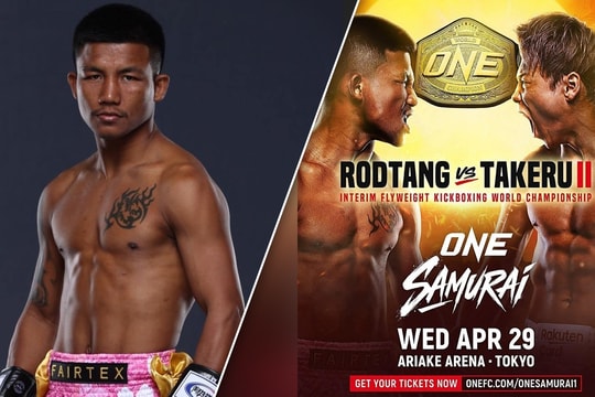 'Người sắt' Muay Rodtang tái đấu cao thủ Nhật 1 năm sau pha đấm gục 80 giây