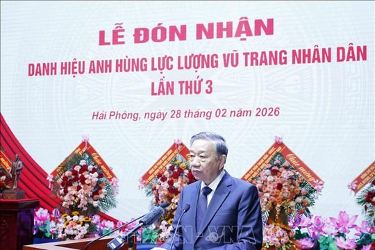 Phát biểu của Tổng Bí thư Tô Lâm tại Lễ đón nhận Danh hiệu Anh hùng Lực lượng vũ trang nhân dân của Quân chủng Hải quân