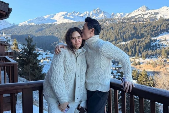 'Thiên thần nội y' và chồng tỷ phú rong chơi đầu năm