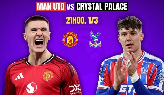 Kênh và link xem trực tiếp MU đấu Crystal Palace ngày 1/3