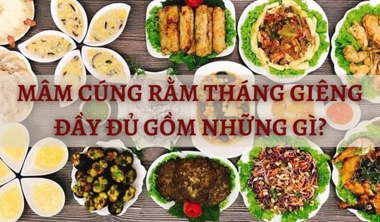 Mâm cúng Rằm tháng Giêng gồm những gì? Nên cúng trong nhà hay ngoài trời?