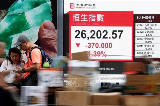 Các thị trường chứng khoán châu Á - Thái Bình Dương giảm mạnh