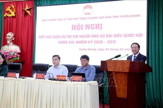 Ứng cử viên đại biểu Quốc hội khóa XVI cam kết gắn bó, đại diện cho tiếng nói cử tri