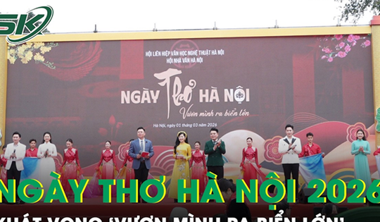 Ngày thơ Hà Nội 2026 gửi gắm khát vọng 'Vươn mình ra biển lớn'