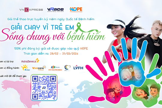 Giải chạy vì trẻ em sống chung với bệnh hiếm