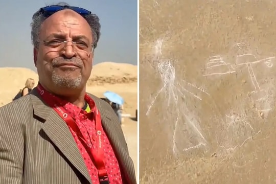 Hướng dẫn viên bị bắt vì vẽ bậy lên kim tự tháp