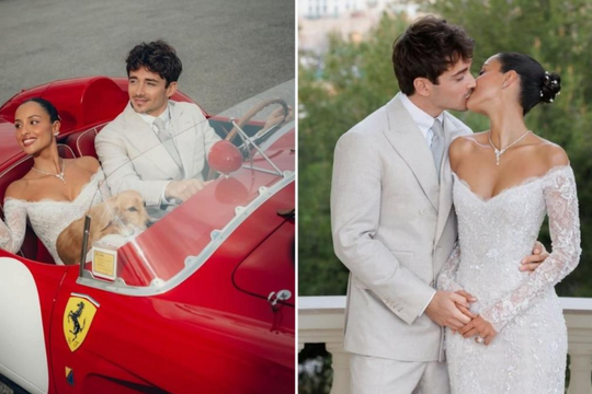 Sao F1 lái siêu xe cổ 12 triệu USD trong ngày cưới