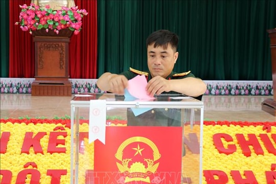 Bầu cử Quốc hội và HĐND: Lữ đoàn Đặc công nước 5 bầu cử sớm
