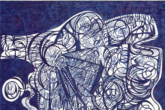 Họa sĩ Đào Anh Khánh và con gái CAT đối thoại trong triển lãm chung đầu tiên