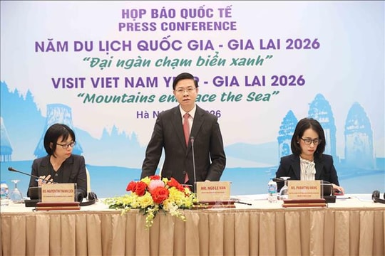 Họp báo quốc tế giới thiệu Năm Du lịch quốc gia - Gia Lai 2026 'Đại ngàn chạm biển xanh'
