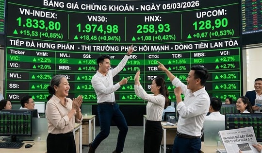 Trút bỏ gánh nặng, VN-Index mở gáp bứt phá ngay phiên ATO ngày 5-3