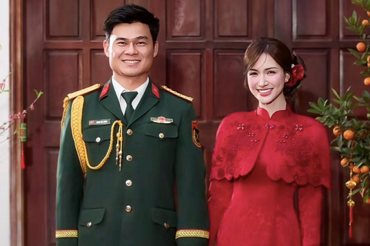Ca sĩ Hòa Minzy công khai bạn trai là quân nhân?
